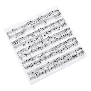 

Music Staves Clear Stamps Transparent Clear Rubber Stamp Sheet Cling Scrapbooking Photo Album Paper Card DIY Craft