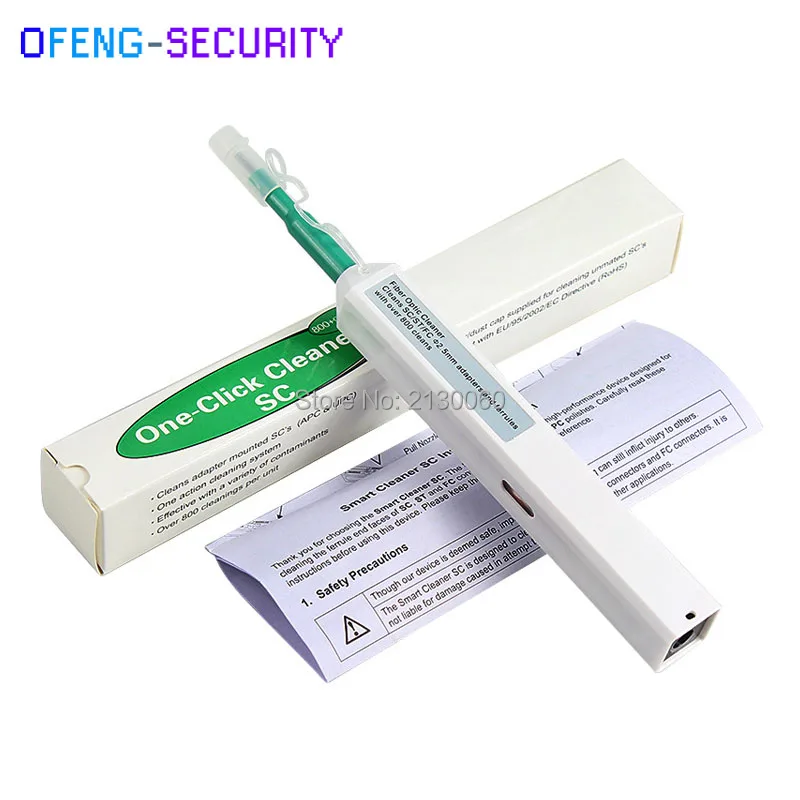 15Pcs Free shipping 2.5mm One Click Fiber Optic Cleaner Pen SC/ST/FC Fiber Optic Cleaning Pen Fiber Optic cleaning tool
