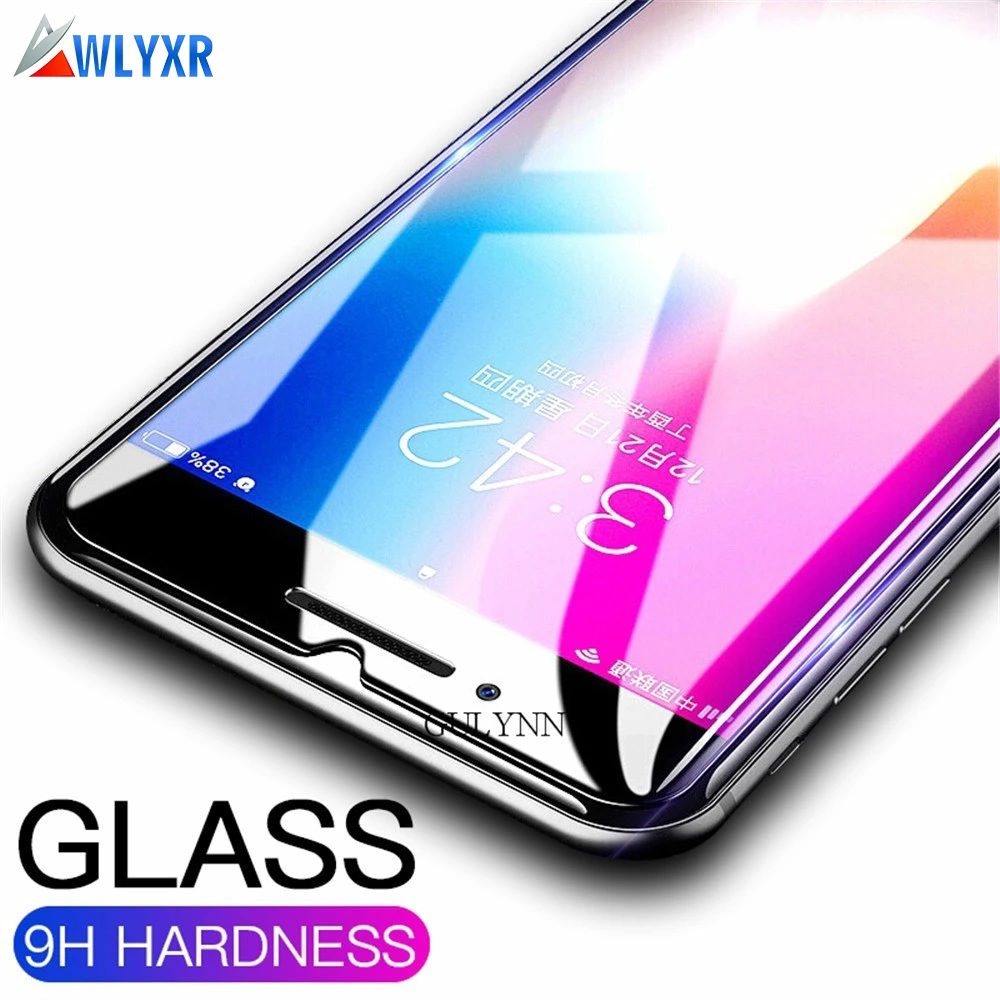 Koop 0.3mm Ultra dunne 9 H Gehard Glas Film Voor iPhone 7 X XS XR Max 8 6 6 s plus 5 5 s 5c se Screen Protector 2.5D Ronde Cover