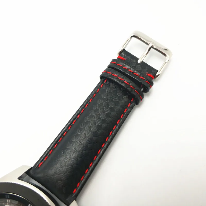 Akgleader углеродного волокна кожаный ремешок для samsung Galaxy Watch 42/46 мм Шестерни S3 ремешок на запястье для Huami Amazfit1 2 huawei часы 2Pro