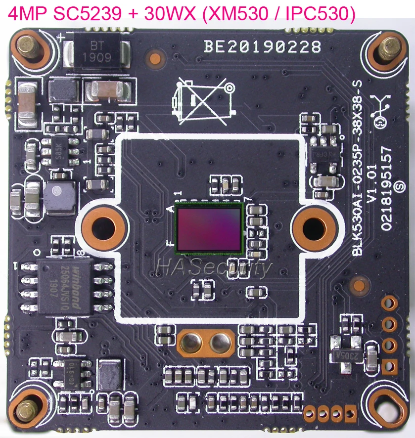 H.265 AI 4MP 3MP 1/2.7 &quotSmartSens SC5239 CMOS датчик + 30WX (XM530/ IPC530) CCTV IP камера Модуль платы блока