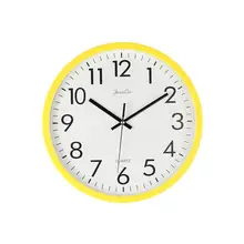Настенные Подвесные часы 10 дюймов минималистичные бытовые настенные часы креативные бесшумные часы для украшения без батареи(желтый