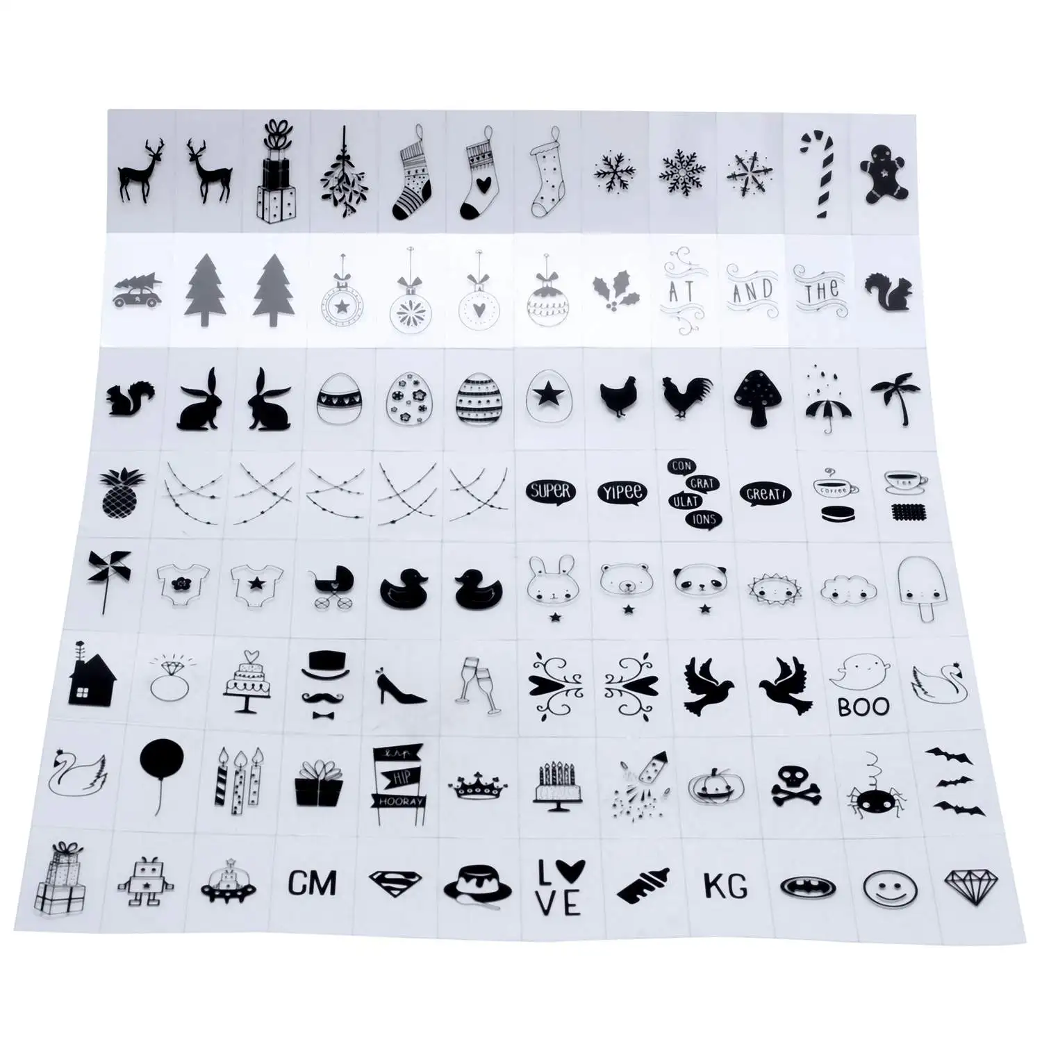 

Celebration Symbols Letter Pack - For A4 / A5 CINEMATIC LIGHTBOX - Cinema Sign