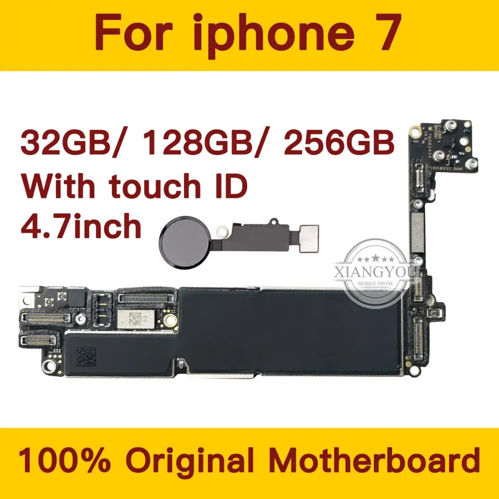 Материнская плата для iPhone 7 32 ГБ/128 ГБ/256 ГБ с Touch ID оригинальная разблокированная