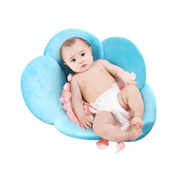 

Blooming baby five-petal flower bath mat baby bath flower bone bath tub seat cushion