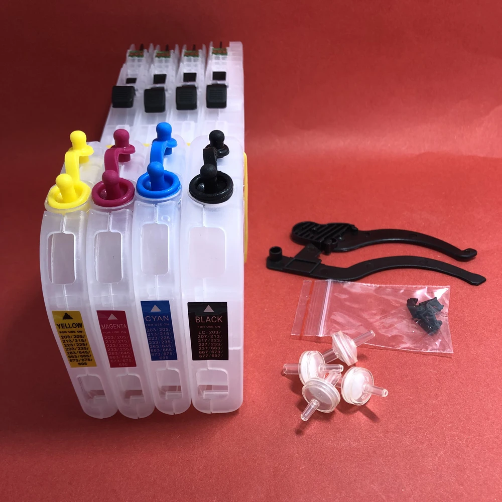 

YOTAT Long Refillable ink cartridge LC223 LC221 for Brother DCP-4120DW MFC-J4420DW J4620DW J4625DW MFC-J5320DW J5620DW J5625DW