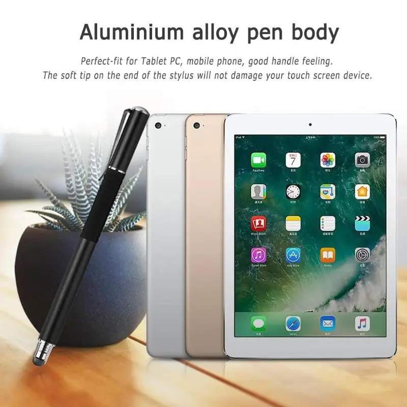  2 in 1 Kapazitive Touch Screen Zeichnung Stylus Stift mit Stift Hut Stift Clip für iPhone Smartphon