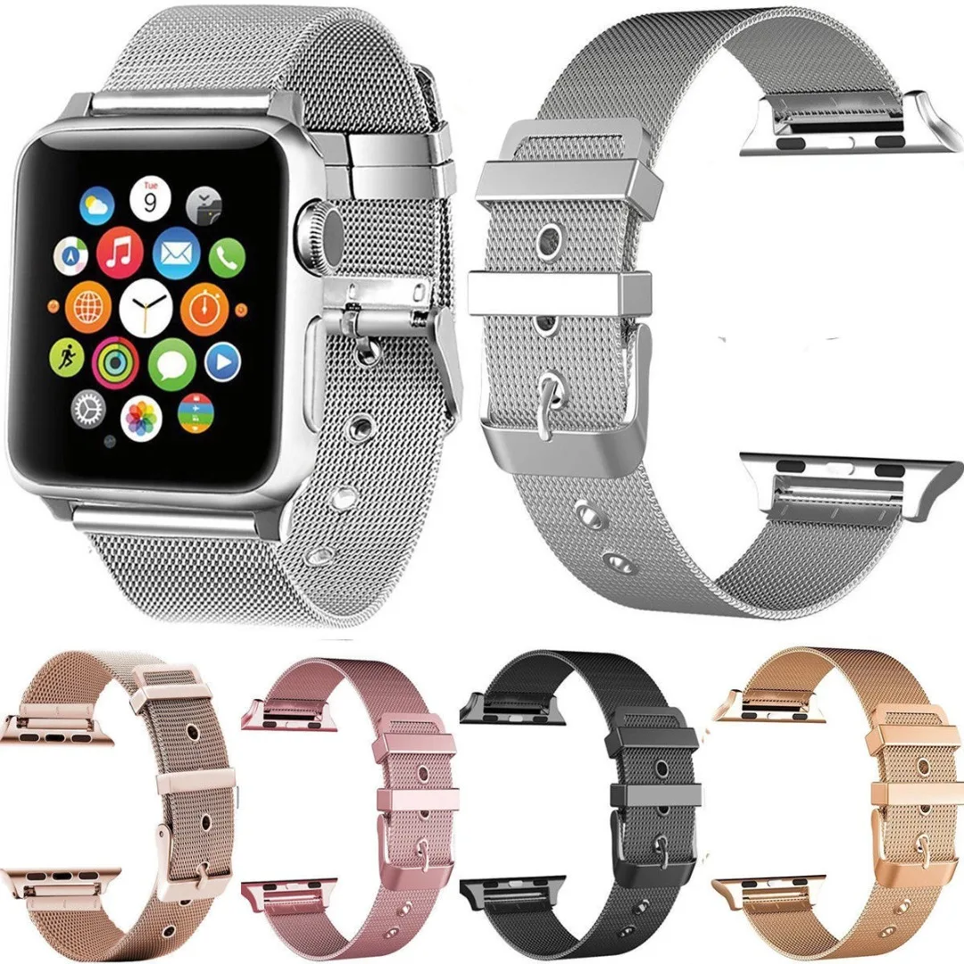 

Shellhard Stainless Steel Watch Strap Band For iWatch Apple Watch 1/2/3/4 Bracelet Strap For Apple Watch Band 38/40/42/44mm