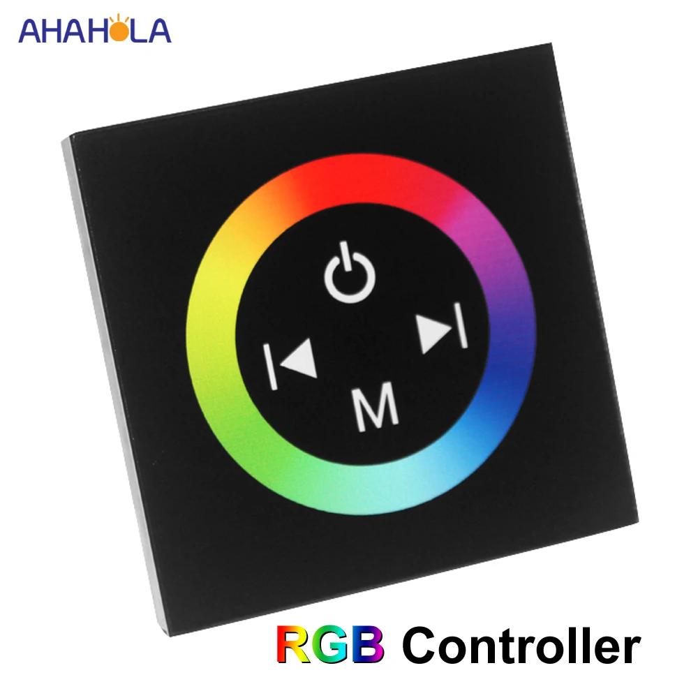 

DC 12V 24V Rgb Led Controller Touch Switch Control 3528 5050 Rgb Controller for Led Strip 12v 24v 4A/channel Led Rgb Controller