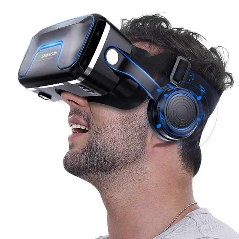 

VR Virtual Reality 3D Glasses Headset Gaming Helmet for 3.5-6.0 inch Phone Pro Version Reality VR Virtual Reality 3D Glasses