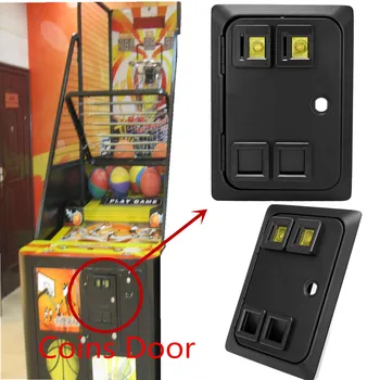 

Arcade Or Pinball Game Machine Two Entry Coin Door Wells Gardner Style Coins Door Gate With Mech Coin Operated Game Console Part
