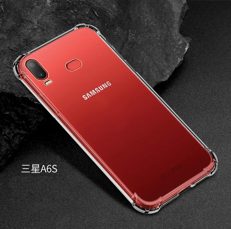 

Anti-Shock Clear Case for Samsung Galaxy J4/J6 Prime J8 A6 A8 Plus 2018 Note9 S10 Lite S9 S8 Plus S7 Edge Transparent Cover Capa