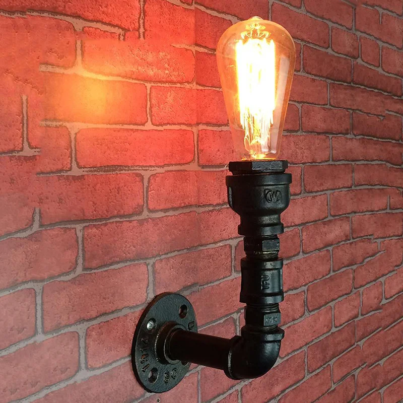 

Vintage LED Wall Light Socket Corridor Industrial E27 220V Wall Lamp Bulb Socket Holder Home Decoration