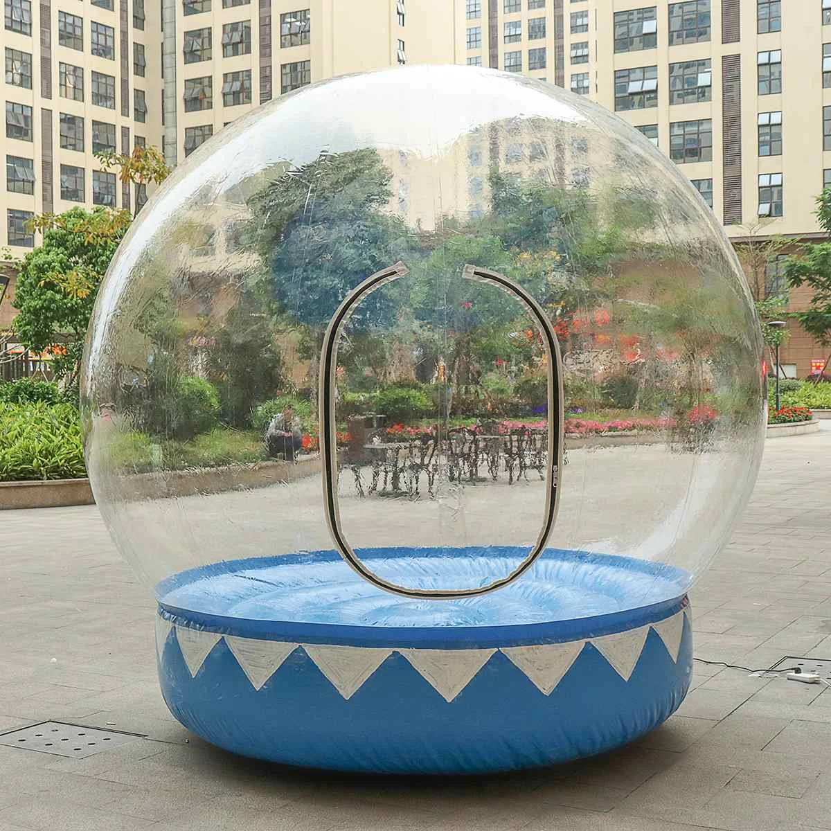 

3 Meters High Inflatable Bubble Tent Outdoor Camping Transparent Inflatable Bubble House Tent With Big&Small Air Pump