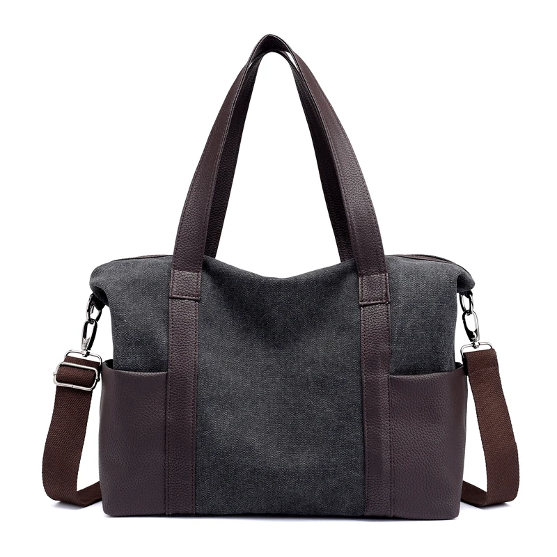 

Canvas Totes Bag Fashion Women Handbags Ladies Large Capacity Top-Handler Bag High Quality Casual Style Shopping Bags For Lady