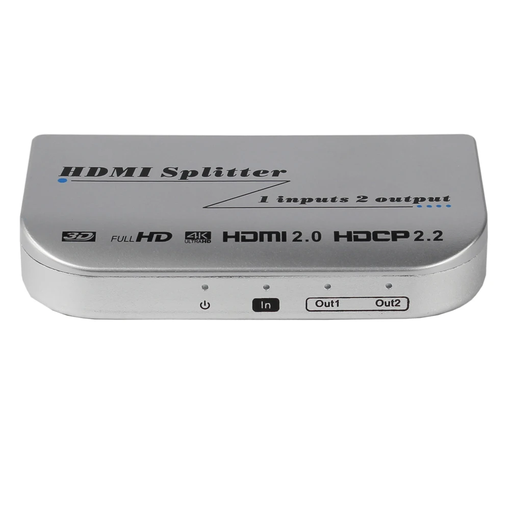 HDMI Splitter 1x2 4Kx2K@60Hz 1 Inputs 2 Output Full Hd 1080P Support Hdcp 2.2 Splitter HDMI 2.0 Splitter 4K For Apple