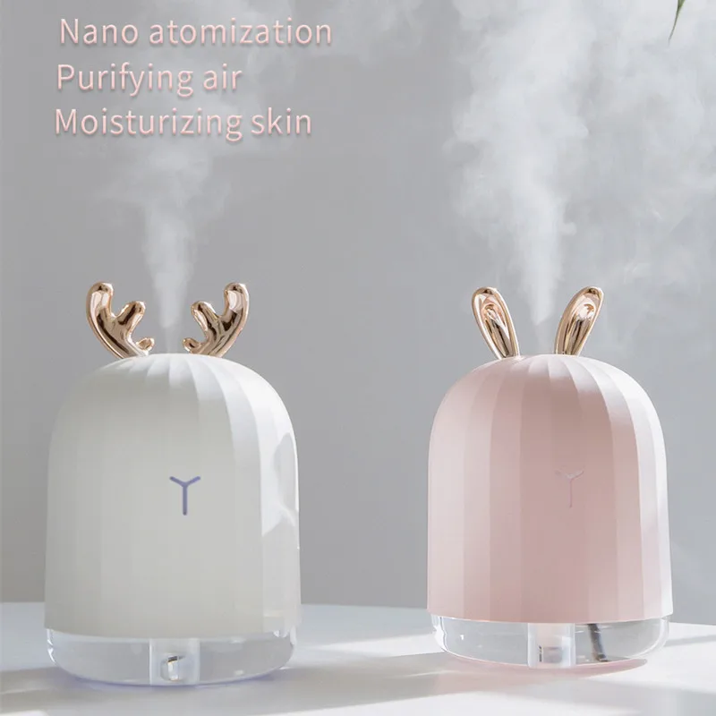 

High Quality 220ML Ultrasonic Air Humidifier Aroma Essential Oil Diffuser For Home Car USB Fogger Mist Maker With LED Night Lamp