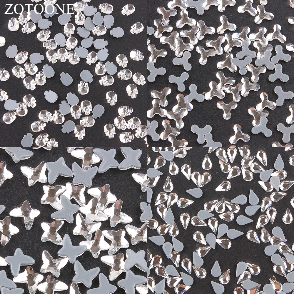 ZOTOONE 50 шт. стразы горячей фиксации DIY стекло на одежде самостоятельное украшение