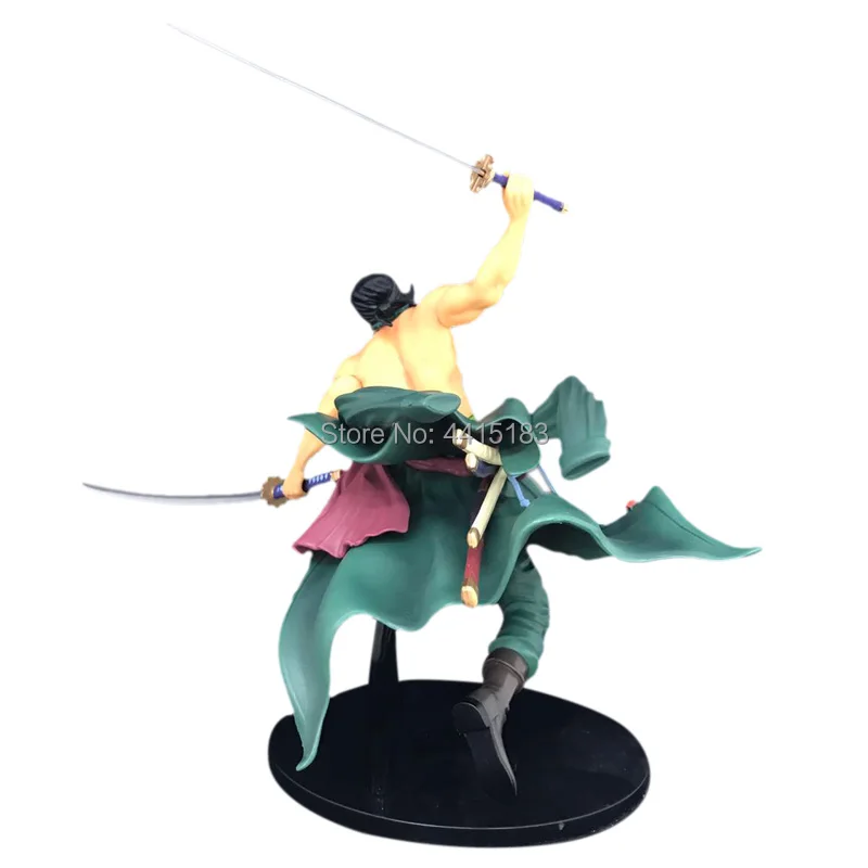 Anime One Piece Roronoa Zoro 38th PVC Action Figure Doll Collectible Model Baby Toy Christmas Gift For Children 26 cm