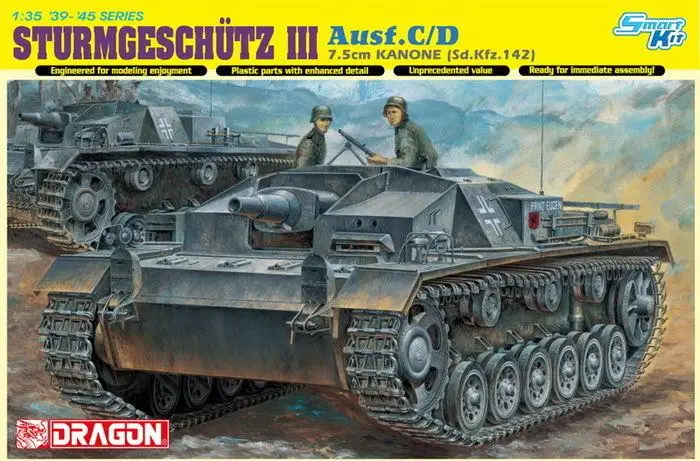 Дракон 6851 1/35 Sd. Kfz.142 Sturmgeschutz III Ausf. C/D модель|Наборы для сборки моделей| |