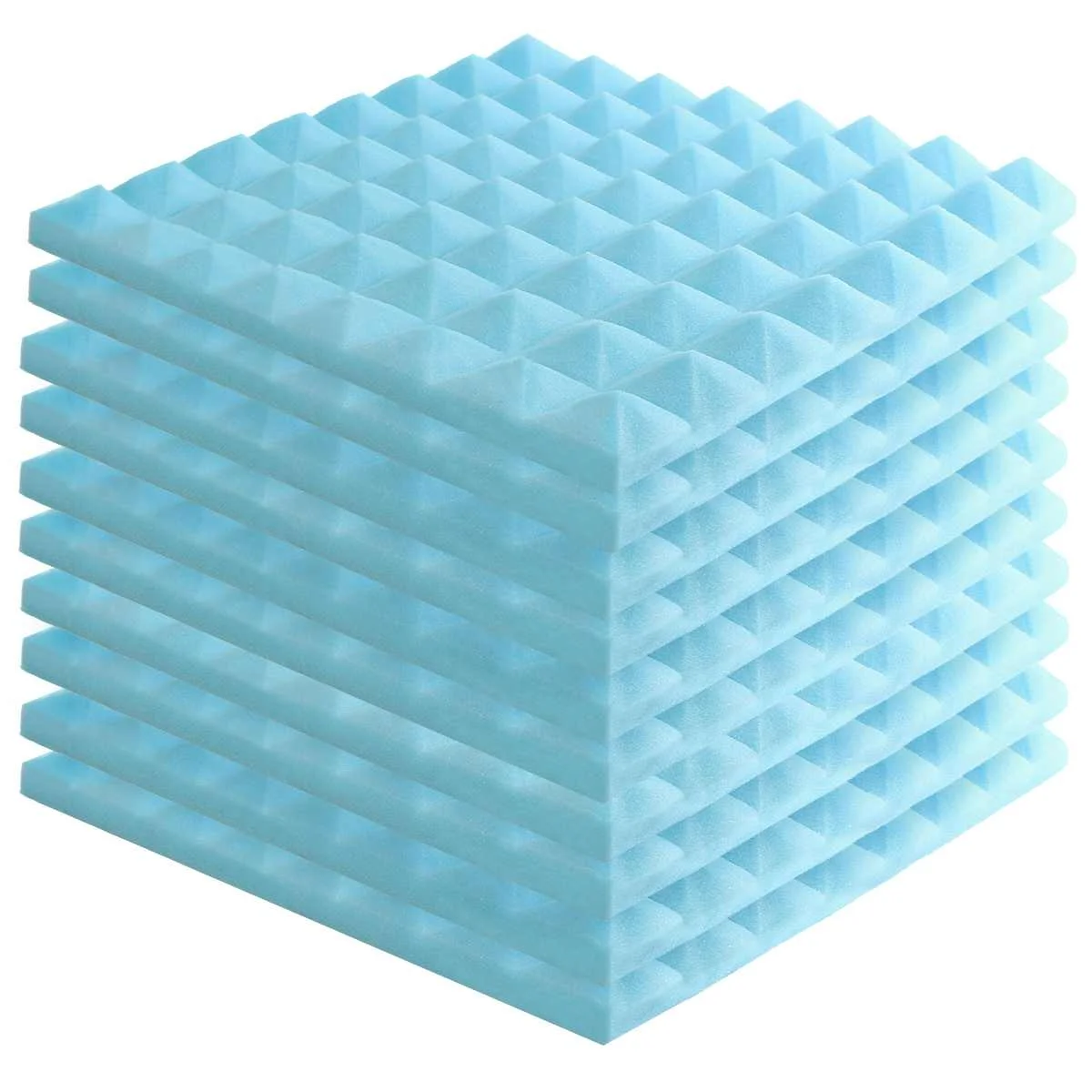 

6PC 500x500x55m Drum Room Accessories Acoustic Sound Stop Absorption Pyramid Studio Soundproof Foam Sponge For KTV Room