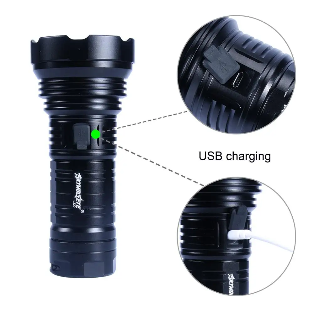 

SKYWOLFEYE Multi Functional Ultra Bright Torch LED MIni Zoomable Torch Zoomable Torch hOT Sale