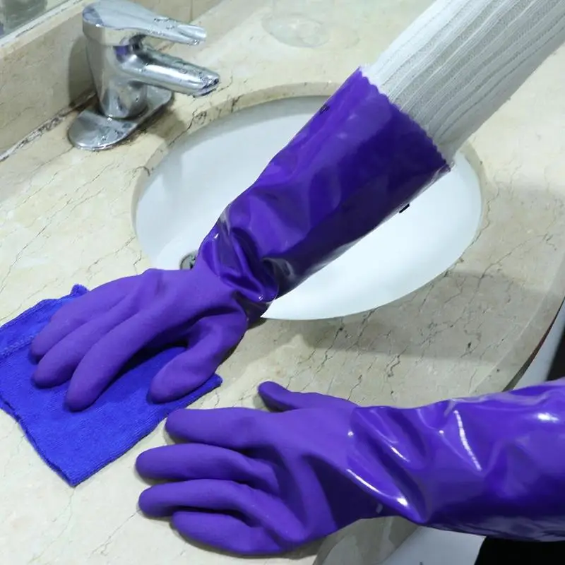 1 Pair Gloves Cleaning Wipes Household Kitchen Dish Washing Gloves For