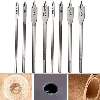 

Hex Shank Cutters Flat Drill Long High-carbon Steel Wood Flat Drill Set Woodworking Spade Drill Bits Woodworking Tool Set 6-30mm