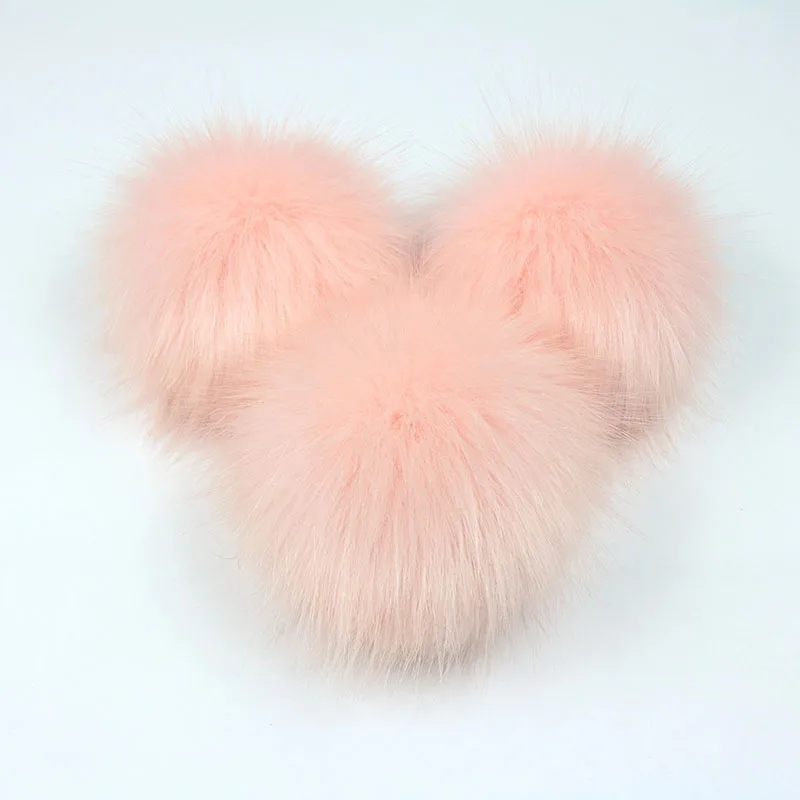 2PCS Fake Fur Ball for Clothes Beanie Hats Caps DIY Craft Decoration Accessories | Дом и сад