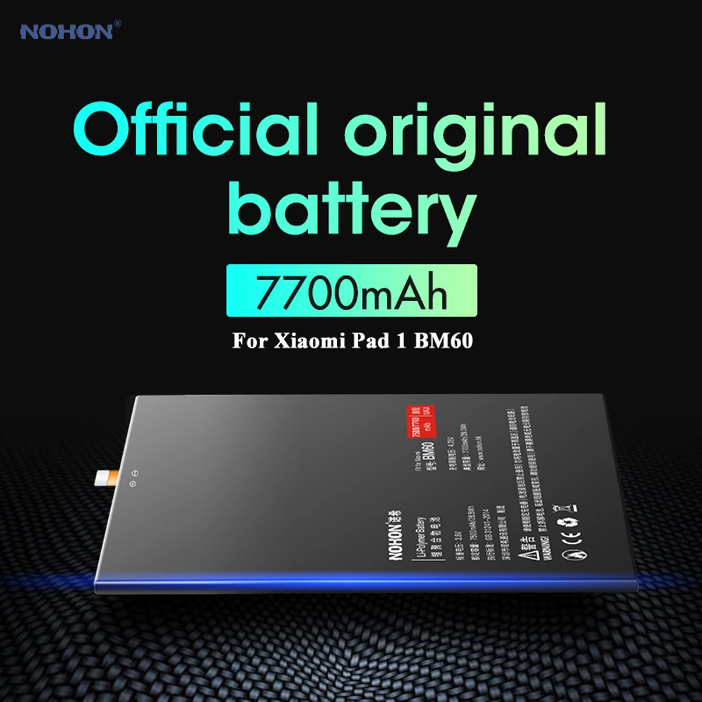 Nohon батарея для Xiaomi Pad 1 BM60 Mi Pad1 7500 7700mAh Емкость сменные батареи + инструменты