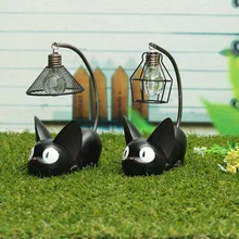 LED Night Light C reative Resin Cat Animal Night Light Ornaments Home Decoration Gift Small Cat