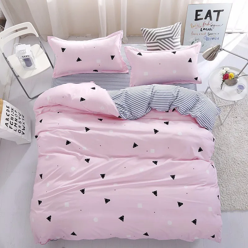 جديد الأزياء 3/4 Pcs طقم سرير الكبار الطفل لينة القطن أغطية سرير واحد التوأم كامل الملكة لحاف سرير الحجم المزدوج 150x200 180x220 cm