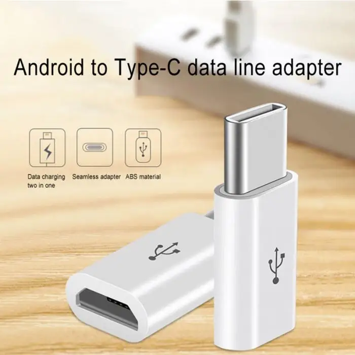 Переходник с Type C папа на Micro USB мама для Xiaomi Mi A1 Oneplus Samsung S8 S9 Plus P20|Переходники и