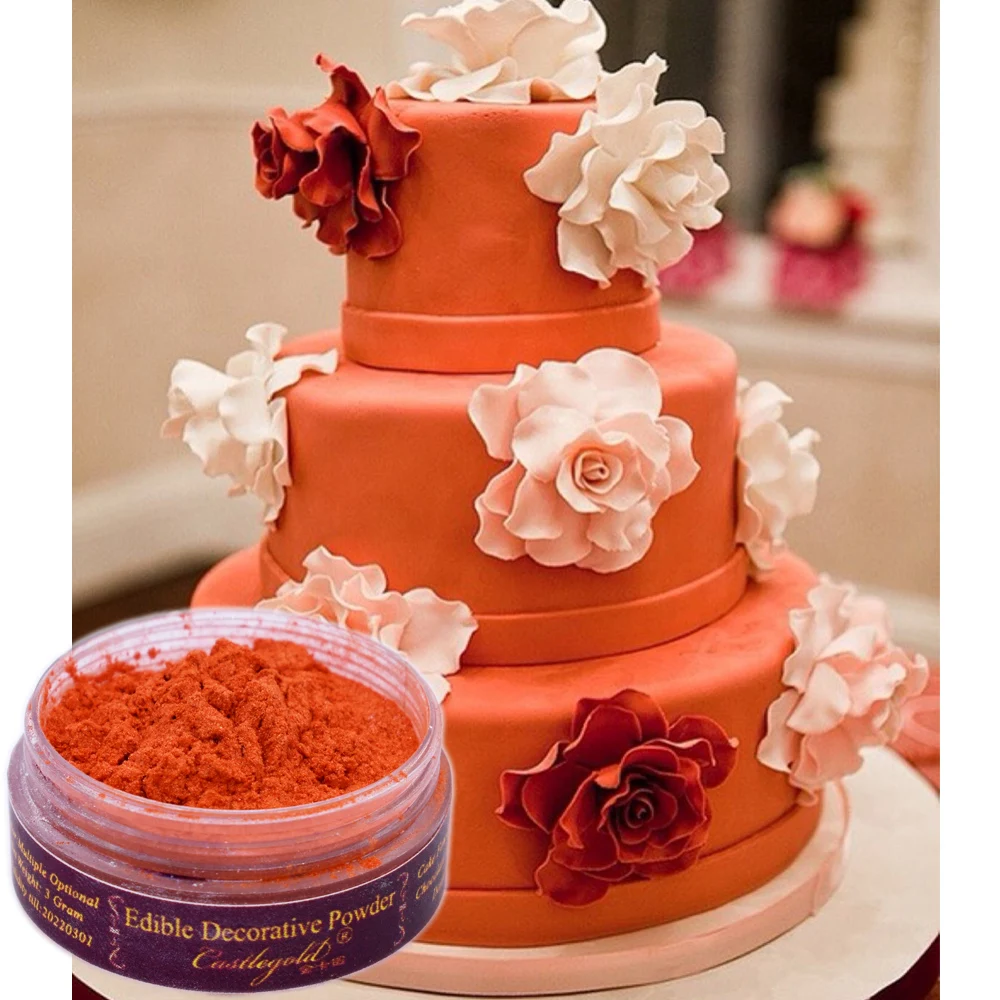 

Cake Fondant Baking Edible food color Powder Art Food Grade Decoration fondant pigment 3 g per bottle 10 colors available