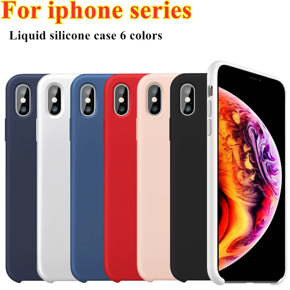 

Luxury Silicone phone case For iphone 7 8 X XR XS Max 6 6S Plus phone Cover Soft TPU With Flannel Shockproof Anti-Knock Coque