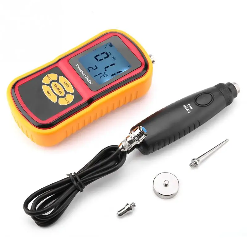 GM63B Portable Digital Vibration Meter Mini LCD Display Digital