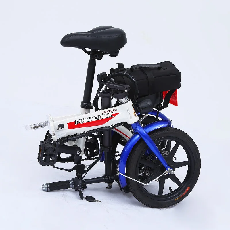 Perfect Folding Electric Bicycle 2 Wheels 48V Electric Bicycle 18 Inch Portable Two Wheel Electric Scooter For Adults With Seat 3