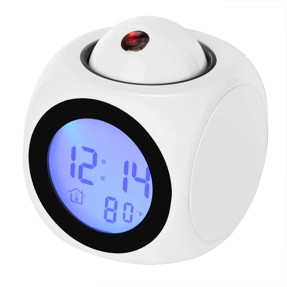 ЖК проекционные часы электронные настольные цифровые Nixie без радио проектора
