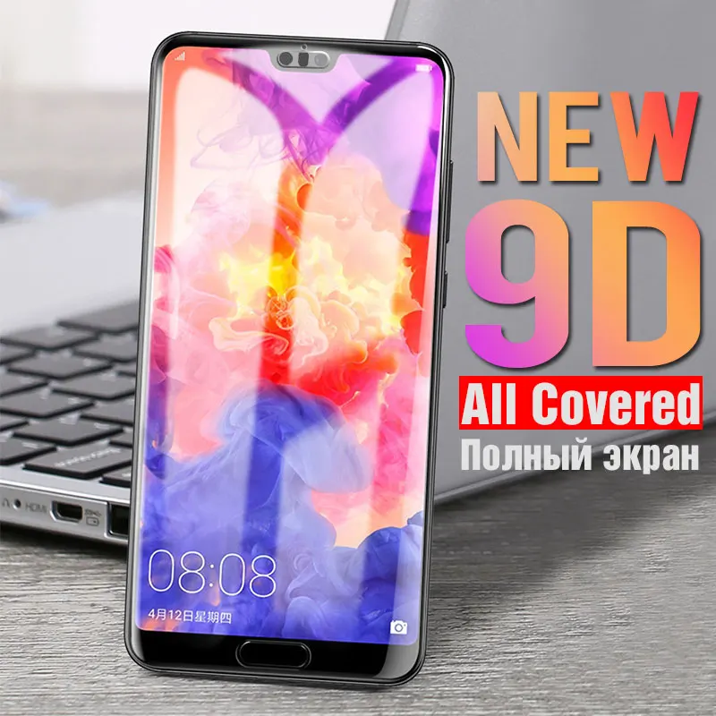 

9D Full Cover Tempered Glass On For Huawei P20 P10 P9 P8 Lite Plus Pro Screen Protector For Huawei Nova 3E Protective Glass Film