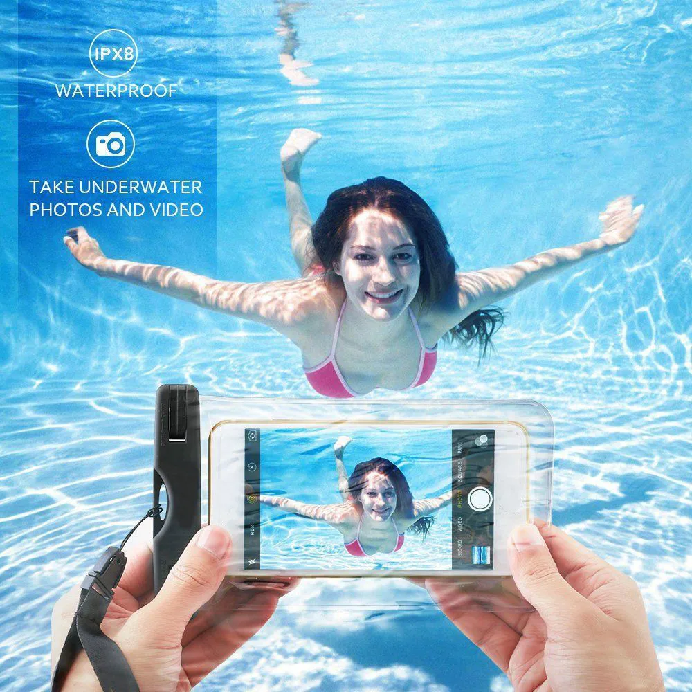 

Underwater Waterproof Phone Case Anti-Water Pouch Dry Bag Cover for Cell Phone
