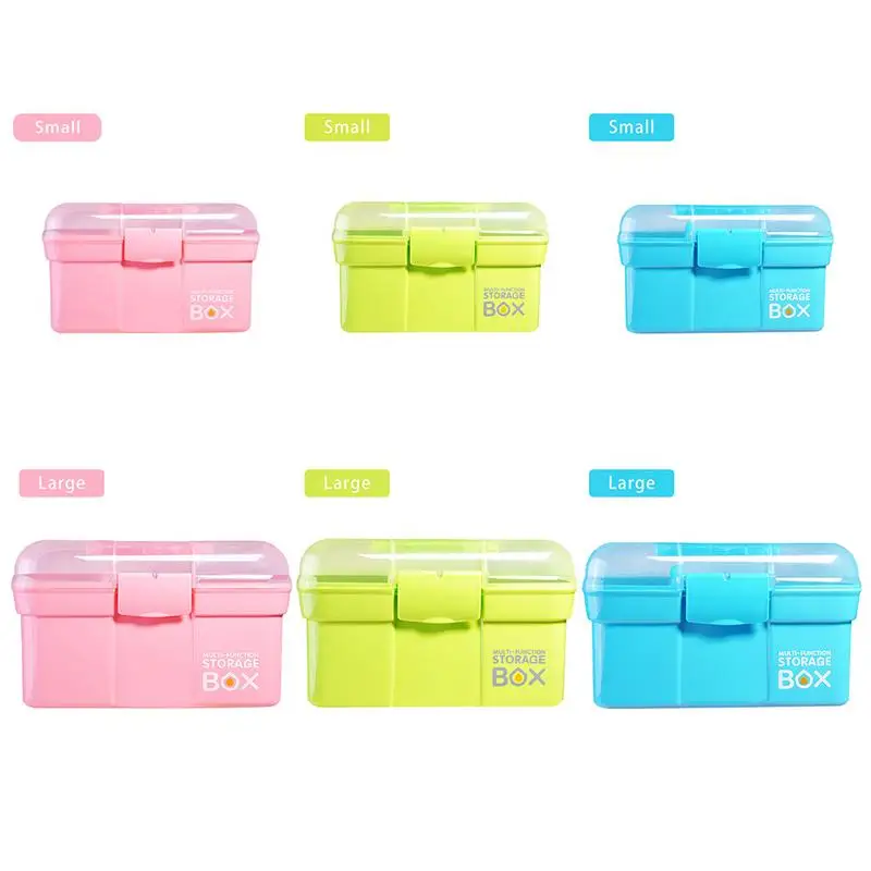 

Large Capacity Multi-Functional Storage Box Portable Manicure Tool Case Jewelry Sundries Storage Dust-proof Moisture-proof Case