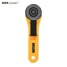 NDK 45 мм роторный резак нож с эргономичной ручкой замок безопасности лоскутное шитье Режущий инструмент для кожаных Лоскутов DIY ручной работы