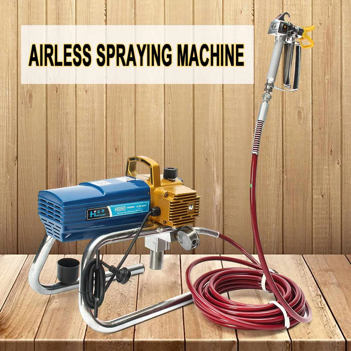 

H680 High-pressure Airless Airbrush Paint Sprayer 1500W 220V Airless Spray Gu n For Painting Art Auto Repair Tool