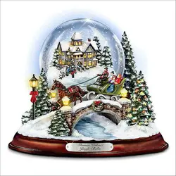 Алмазная живопись 5D «сделай сам» вышивка крестиком рождественские кристаллические мяч Алмазный Декор полный алмазов