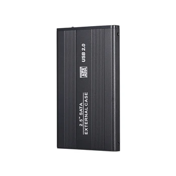 

2.5 Inch HDD Case USB2.0 to SATA HDD Converter Adapter External Case 4TB Hard Disk Drive Box External HDD Enclosure(Black)