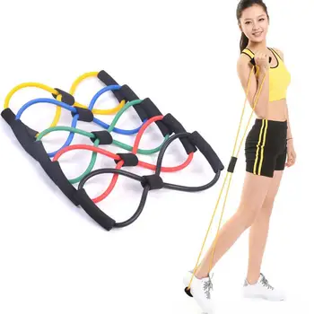 

Control Weight Expansion Rubber Tubing Pull Resistance Bands 8 Shaped Fitness Elastic Band Fitness Exercise Pull Rope Yoga Belt