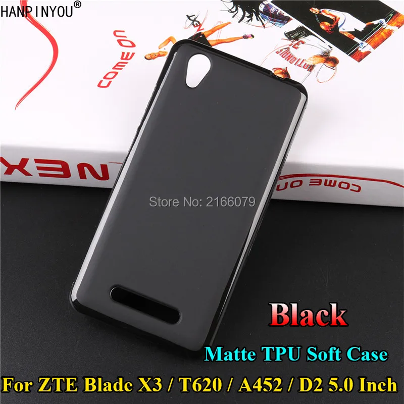 

For ZTE Blade X3 / T620 / A452 / D2 5.0" Ultra Thin Matte Soft TPU Silicone Gel Case Protective Phone Back Pudding Cover