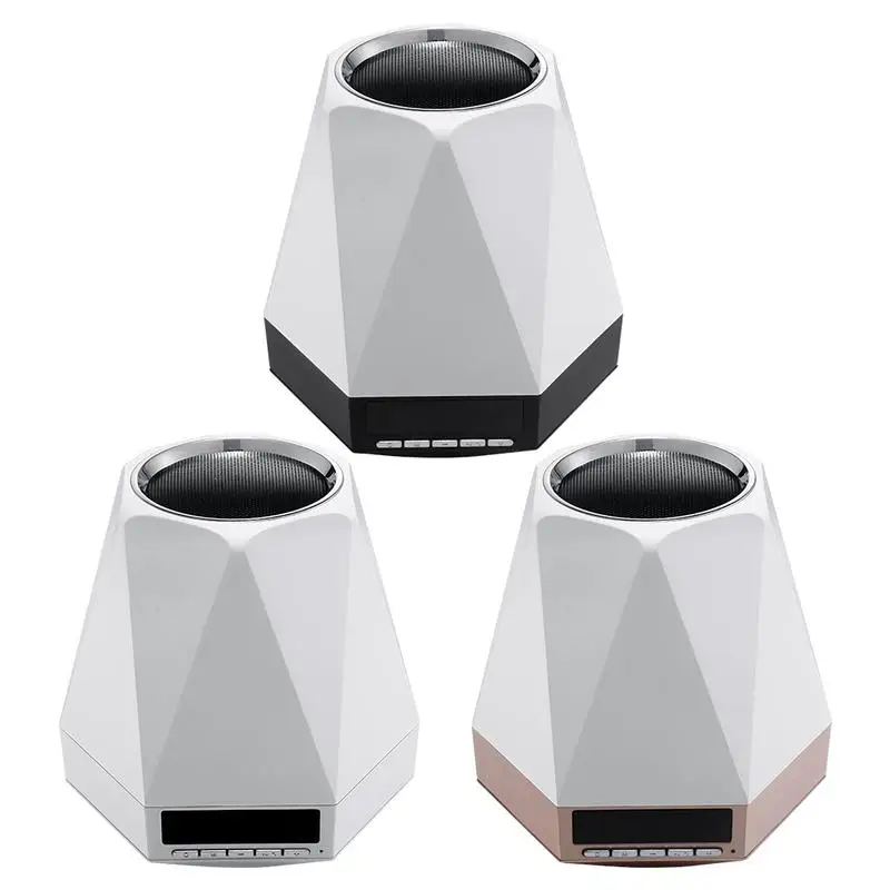 Bluetooth мини динамик домашний инновационный будильник с цветным светодиодный