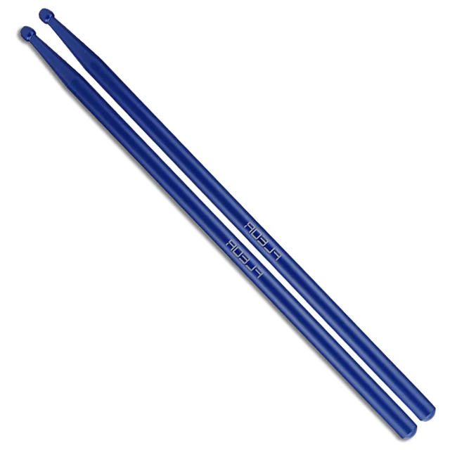 FLEOR 1 Pair of Professional Metal Drum Sticks Colorful Blue Aluminium