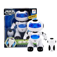 Ходьба электрический RC робот обучения Электронный Робот Игрушки для малышей интеллектуальное действие танцы с светомузыкальный проектор для детей